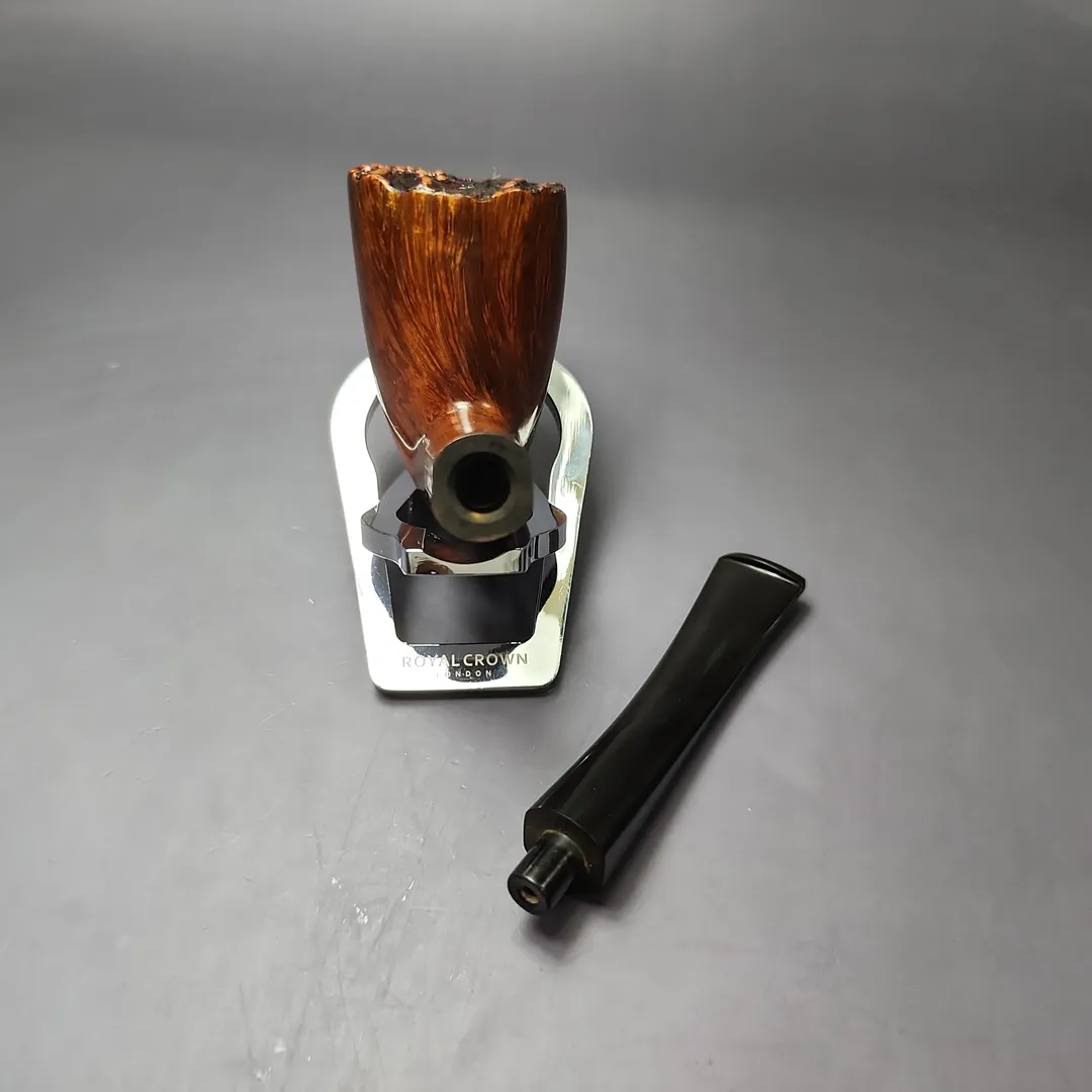 James Upshall A Grade ExL Smooth Stacked Pickaxe Estate Briar Pipe, Unsmoked - Image 14