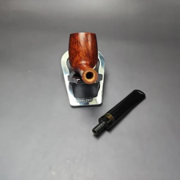 BST (Todd Bannard) One Foot Grade Smooth Billiard w/ Horn Estate Briar Pipe, Unsmoked - Image 13