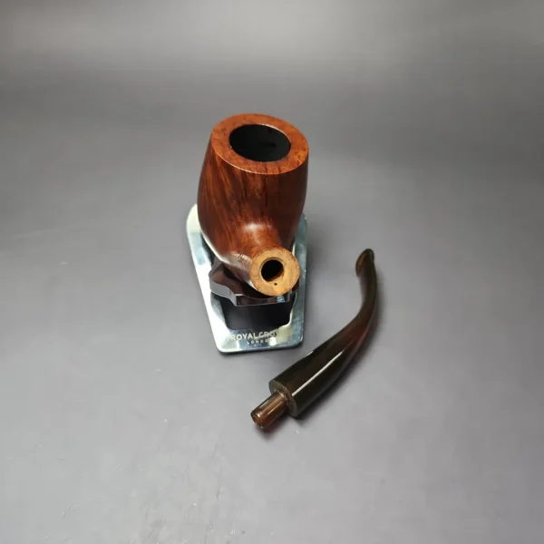 Edward's Large Smooth Bent Billiard Estate Briar Pipe, American Estates - Image 14