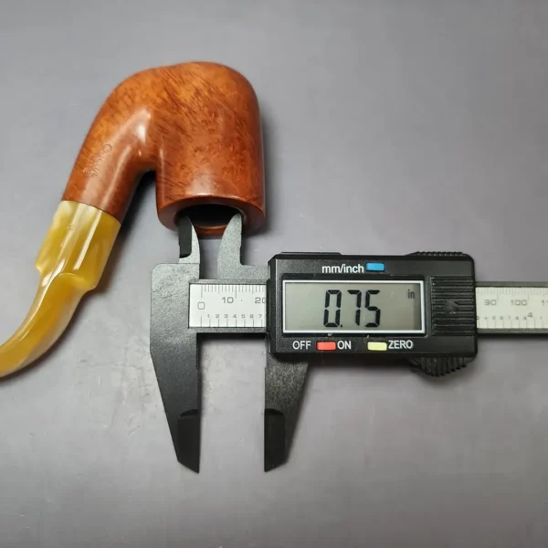 Savinelli Oscar Lucite 604 KS Smooth Oom Paul Estate Briar Pipe, Italian Estates - Image 14