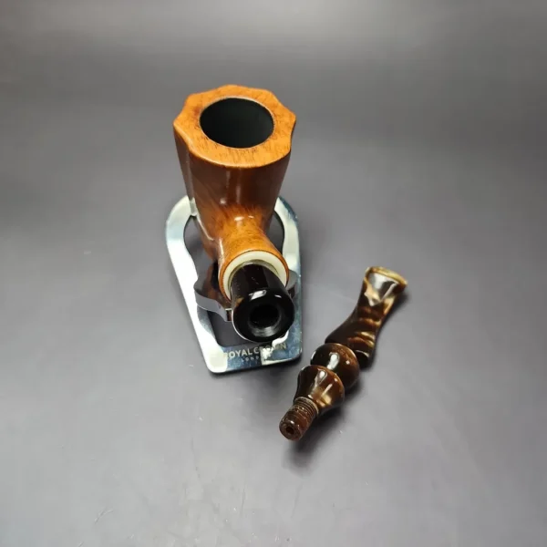Edward's XL Smooth Freehand Dublin w/ Acrylic Estate Briar Pipe, American Estates - Image 15