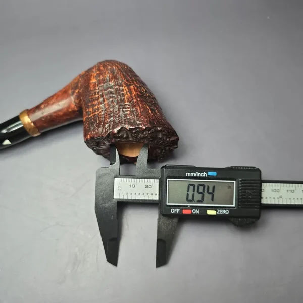 Bonfiglioli 2022 Free Form Sandblasted Dublin Estate Briar Pipe, Unsmoked - Image 14