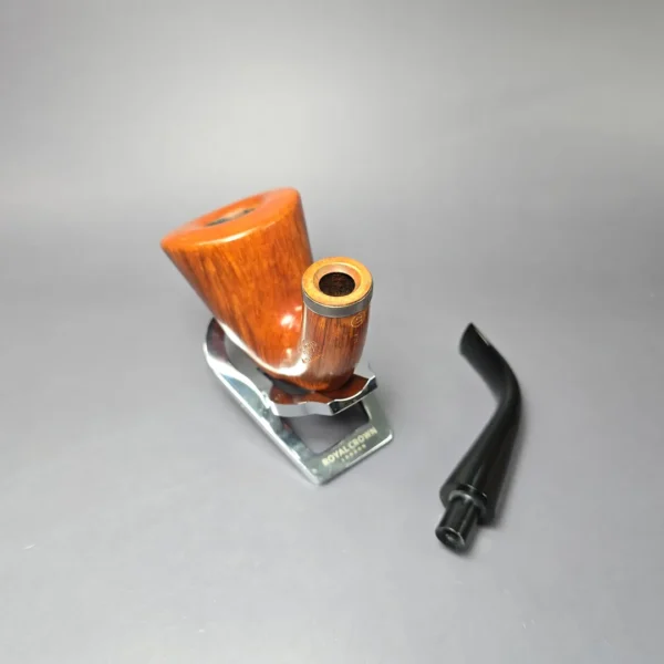 Ser Jacopo Pre-1994 Maxima L2 Smooth Calabash w/ Silver Estate Briar Pipe, Unsmoked - Image 14