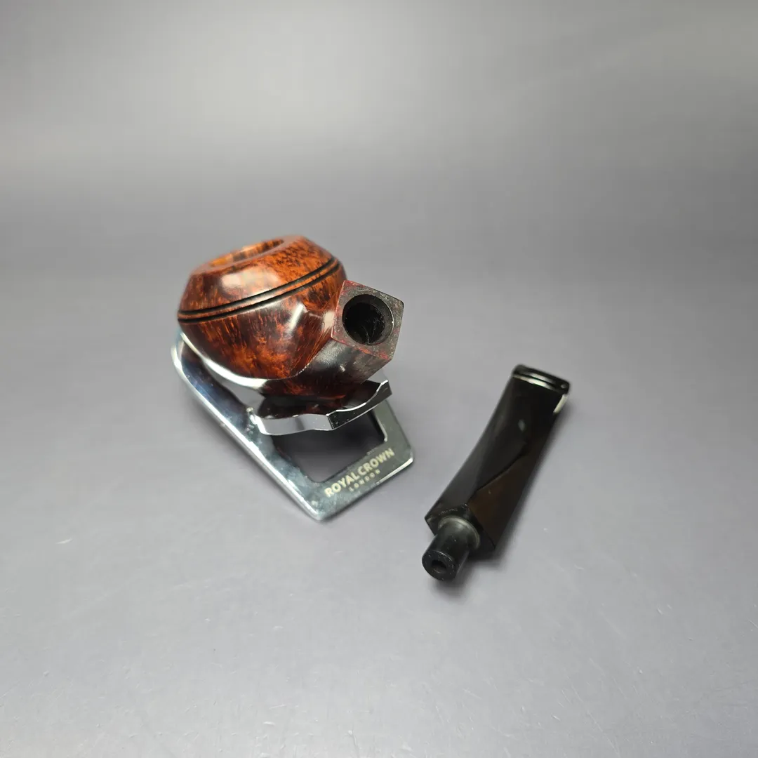 Dunhill 2004 Amber Root 4108 Bent Bulldog Estate Briar Pipe, Unsmoked - Image 14