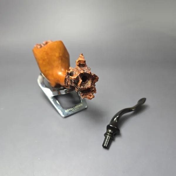 Micoli (Robert Burns) Partially Rusticated Freehand Estate Briar Pipe, American Estates - Image 14
