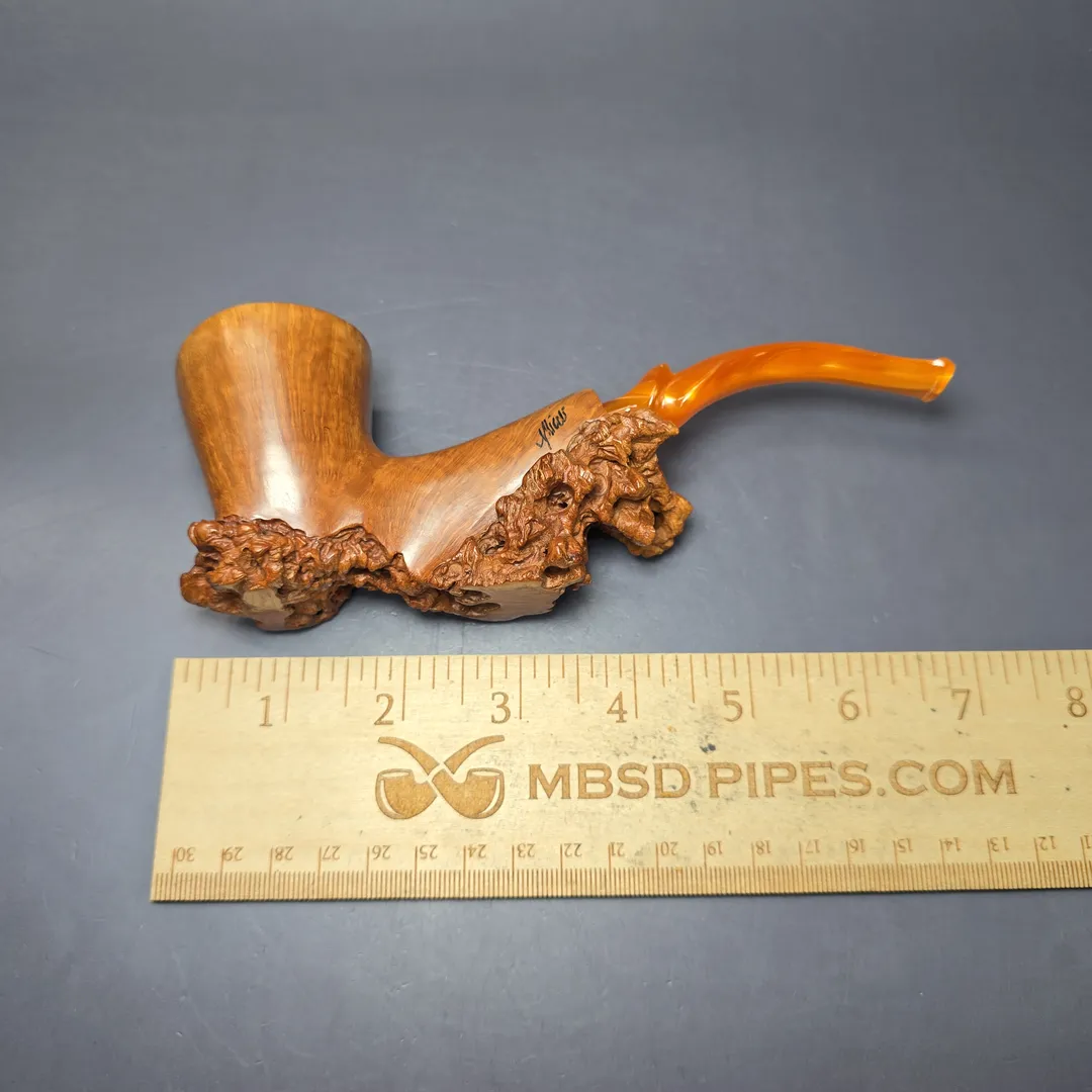 Micoli (Robert Burns) Special Selection XL Freehand Estate Briar Pipe, Unsmoked - Image 15