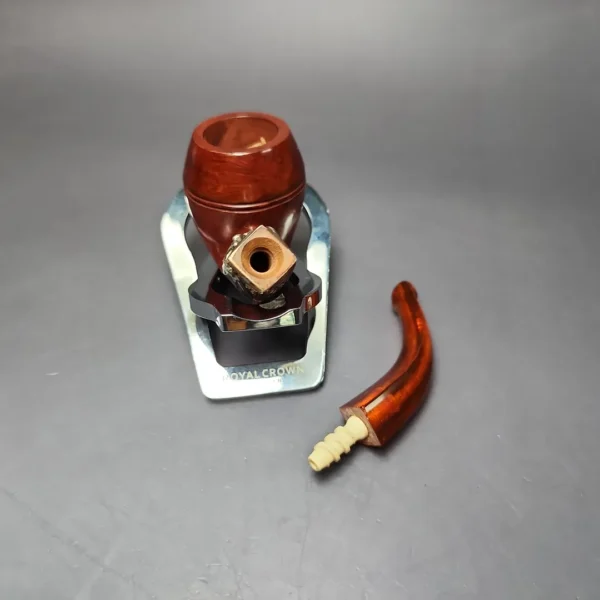 19th c. CPF Best Make Real Amber Bent Bulldog Estate Briar Pipe, Unsmoked - Image 15