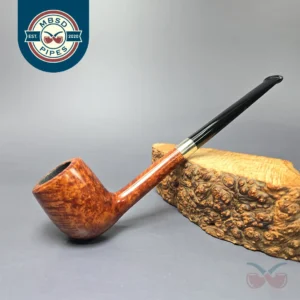 Bruno Nuttens Mini Bing B3 Smooth Billiard w/ Silver Briar Pipe, New