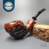 Nording Abstract Partially Rusticated Freehand Estate Briar Pipe, Unsmoked