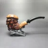 Nording Spruce Cone Partially Rusticated Freehand Estate Briar Pipe, Unsmoked - Image 2