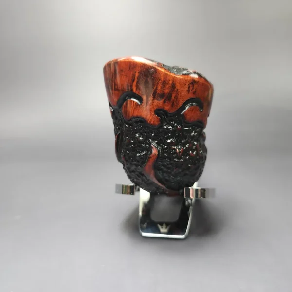 Nording Moss Partially Rusticated Freehand Estate Briar Pipe, Unsmoked - Image 3