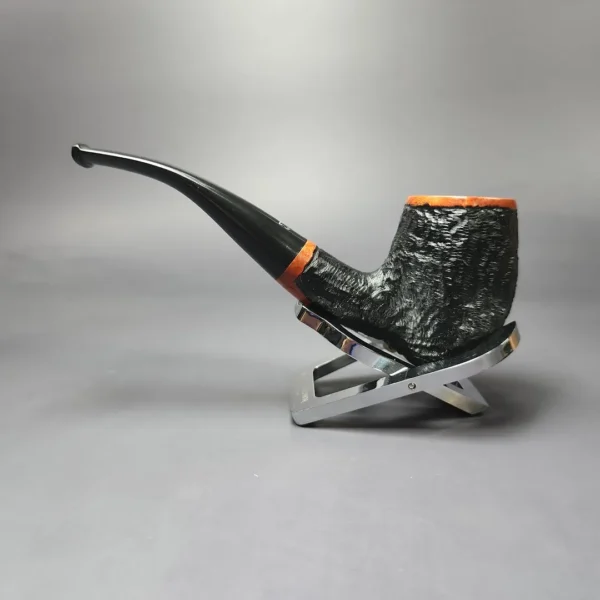 Torben Dansk Partially Rusticated Acorn Estate Briar Pipe, Unsmoked, 9mm - Image 4