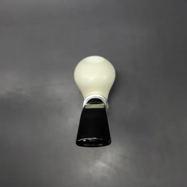 MBSD Meerschaum Silver Ballerina Reverse Calabash Block Meerschaum Pipe, New - Image 4