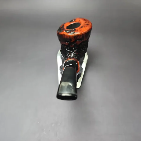 Nording Moss Partially Rusticated Freehand Estate Briar Pipe, Unsmoked - Image 5