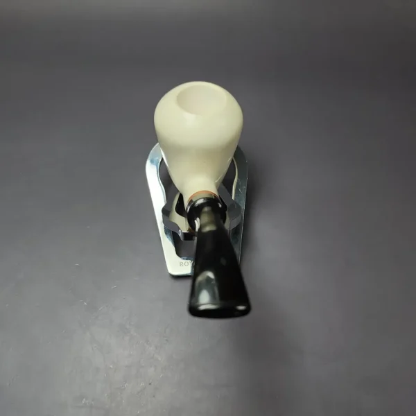 MBSD Meerschaum Deluxe Premier Smooth Acorn w/ Ebonite Stem Block Meerschaum Pipe, Briar-Mortise - Image 5