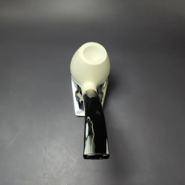 MBSD Meerschaum Deluxe XL Smooth Brandy Block Meerschaum Pipe, Briar-Mortise, New - Image 5