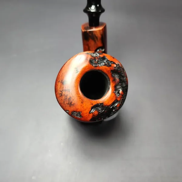 Nording Moss Partially Rusticated Freehand Estate Briar Pipe, Unsmoked - Image 6