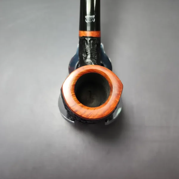 Torben Dansk Partially Rusticated Acorn Estate Briar Pipe, Unsmoked, 9mm - Image 6