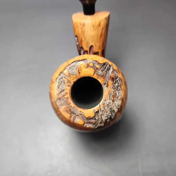 Nording Spruce Cone Partially Rusticated Freehand Estate Briar Pipe, Unsmoked - Image 6