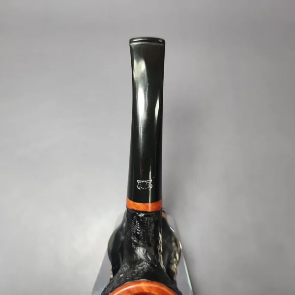 Torben Dansk Partially Rusticated Acorn Estate Briar Pipe, Unsmoked, 9mm - Image 7