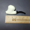 MBSD Meerschaum Silver Ballerina Reverse Calabash Block Meerschaum Pipe, New - Image 8