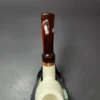 MBSD Meerschaum Deluxe Premier Smooth Swan w/ Cumberland Stem Block Meerschaum Pipe, Briar-Mortise - Image 8