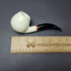MBSD Meerschaum Deluxe XL Smooth Brandy Block Meerschaum Pipe, Briar-Mortise, New - Image 9