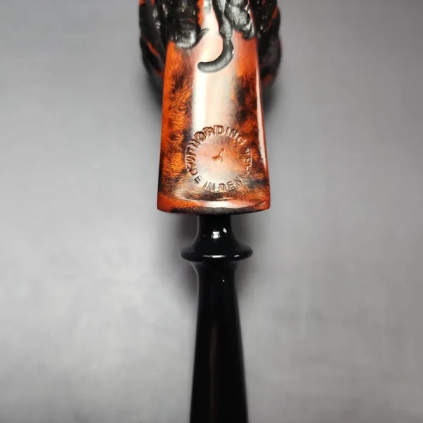 Nording Abstract Partially Rusticated Freehand Estate Briar Pipe, Unsmoked - Image 9