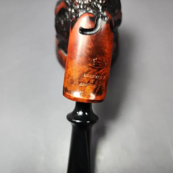 Nording Moss Partially Rusticated Freehand Estate Briar Pipe, Unsmoked - Image 9