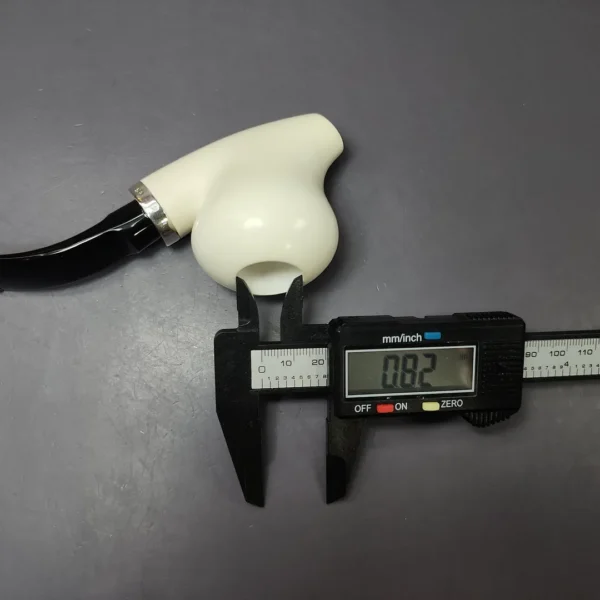 MBSD Meerschaum Silver Ballerina Reverse Calabash Block Meerschaum Pipe, New - Image 9