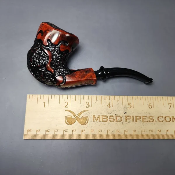 Nording Moss Partially Rusticated Freehand Estate Briar Pipe, Unsmoked - Image 10