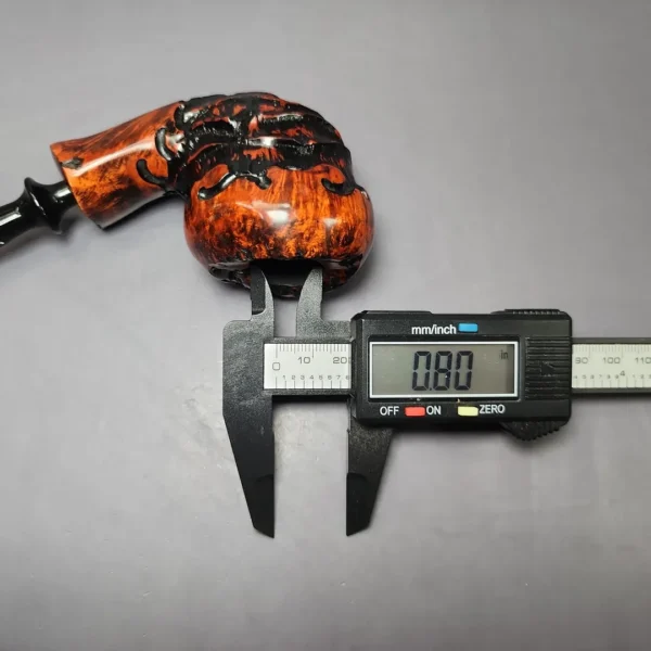 Nording Abstract Partially Rusticated Freehand Estate Briar Pipe, Unsmoked - Image 11