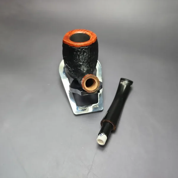 Torben Dansk Partially Rusticated Acorn Estate Briar Pipe, Unsmoked, 9mm - Image 12