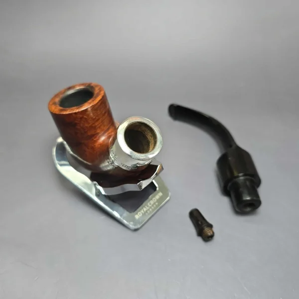 Peterson 1949-1963 Deluxe System 4S Smooth Bent Billiard w/ Bone Condenser Estate Briar Pipe, Irish Estates - Image 5