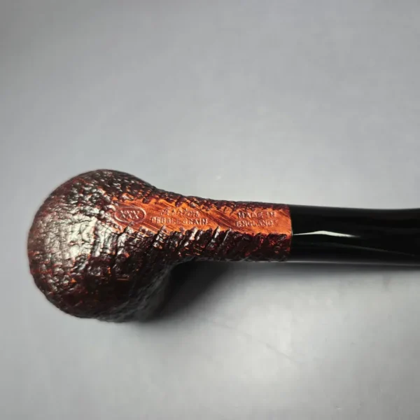 Ashton 1986 Pebble Grain XXX Sandblasted Brandy Estate Briar Pipe, English Estates - Image 7