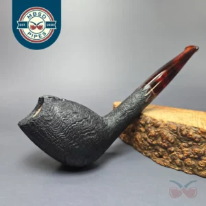 Peter Toth Sandblasted Stack Cutty Handmade Briar Pipe, New