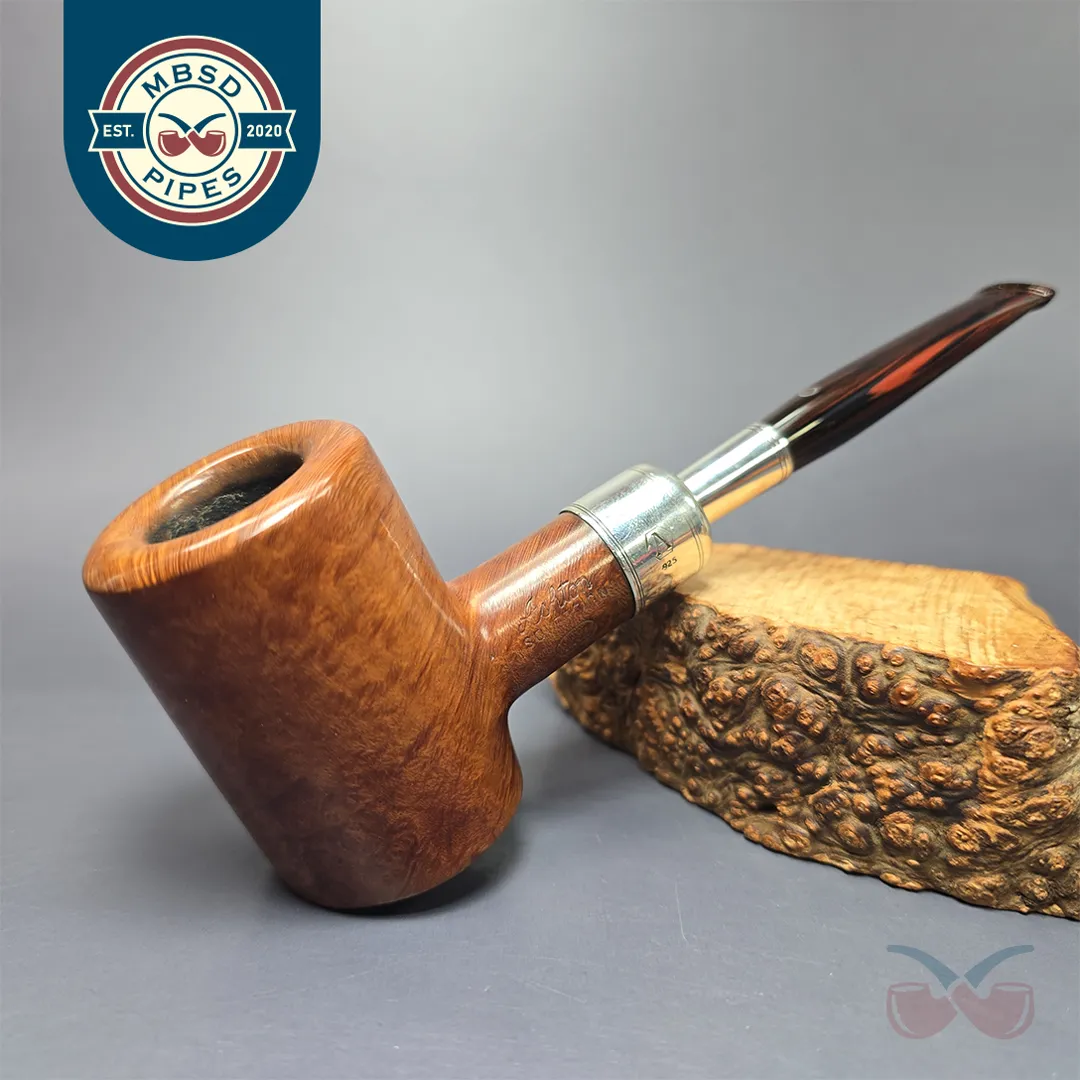 Ashton 2004 Sovereign XXX Smooth Poker w/ Silver Spigot Estate Briar Pipe, English Estates