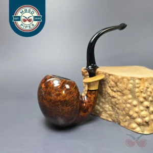 C-Pipe Smooth Oom Paul w/ Olivewood Handmade Briar Pipe, New
