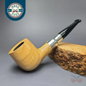 Rattrays Sanctuary Olivewood Smooth Billiard Estate Pipe, Unsmoked, 9mm