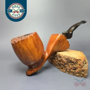 Jonas Design SG1 XXL Smooth Cup and Saucer Freehand Estate Briar Pipe, Italian Estates