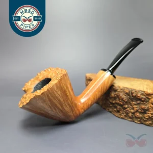 Herriot Pipes Natural Smooth Freehand Dublin w/ Plateaux Handmade Briar Pipe, New