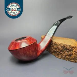 Sven Lar Skulptur by Michael Kabik XL Smooth Bulldog Estate Briar Pipe, Unsmoked