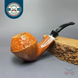Lorenzetti 1934 Partially Rusticated Bulldog Estate Briar Pipe, Unsmoked