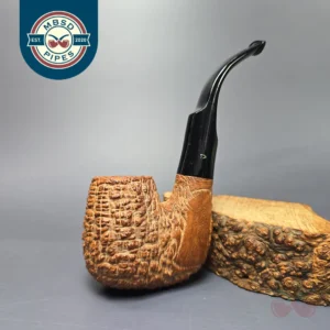 The Tinder Box Verona Corallo Rusticated Oom Paul Estate Briar Pipe, Italian Estates