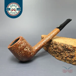 Jobey Nut Bruyere 735 Sandblasted Lumberman Estate Briar Pipe, American Estates