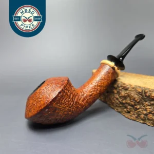 Bonsai Pipes Sandblasted Rhodesian w/ Hawthorn Handmade Briar Pipe, New