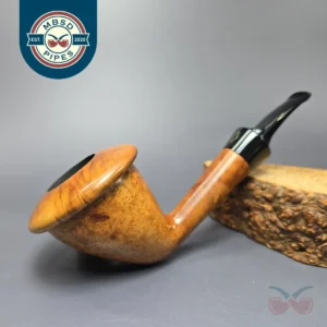Brebbia Calabash Argento Smooth Calabash Estate Briar Pipe, Italian Estates, 9mm