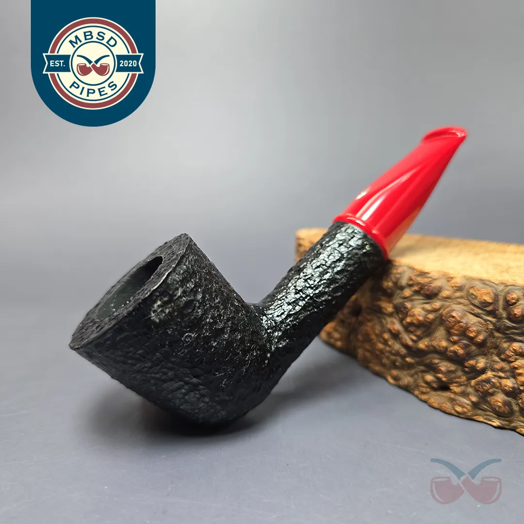 Savinelli Mini Red 409 Rusticated Dublin Estate Briar Pipe, Unsmoked, 9mm
