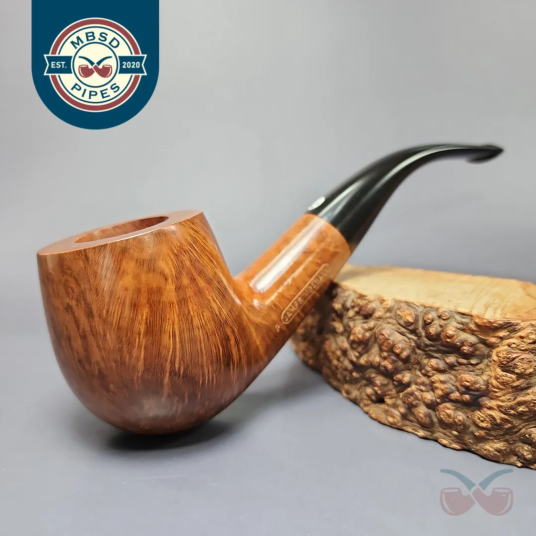 James Upshall P Grade Group 6 Smooth Apple Estate Briar Pipe, Unsmoked