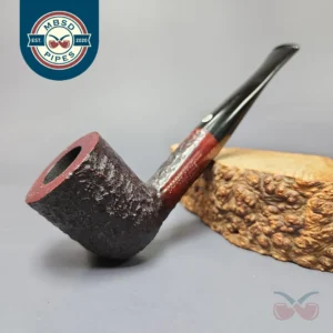James Upshall Bark Group 5 Partially Rusticated Dublin Estate Briar Pipe, Unsmoked